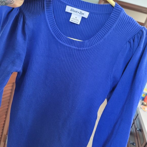 Allison + Zoe Blue Sweater - Picture 3 of 3